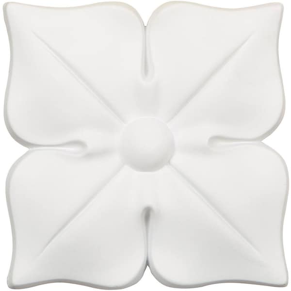 Ekena Millwork 5 1/4"W x 5 1/4"H x 3/4"P Kaya Flower Large Onlay ONL05X05X01KA - main
